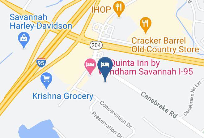 Chatham - Super 8 By Wyndham Savannah Maps