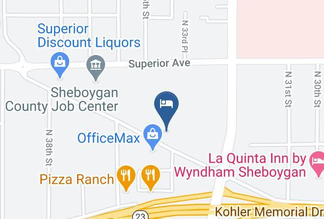 Sheboygan - Super 8 By Wyndham Sheboygan Wi Maps
