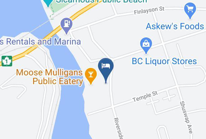Columbia Shuswap - Super 8 By Wyndham Sicamous Maps