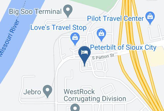 Super 8 By Wyndham Sioux City South Map