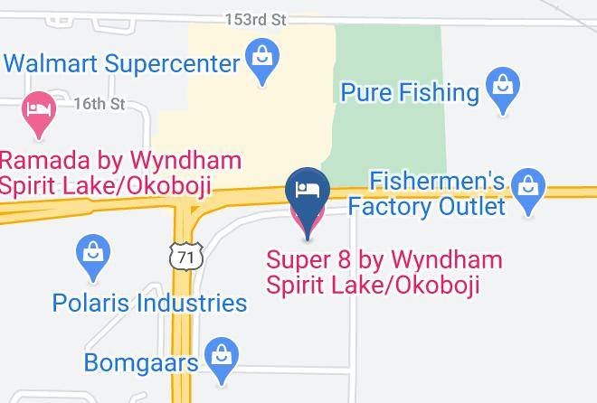 Dickinson - Super 8 By Wyndham Spirit Lake Okoboji Maps