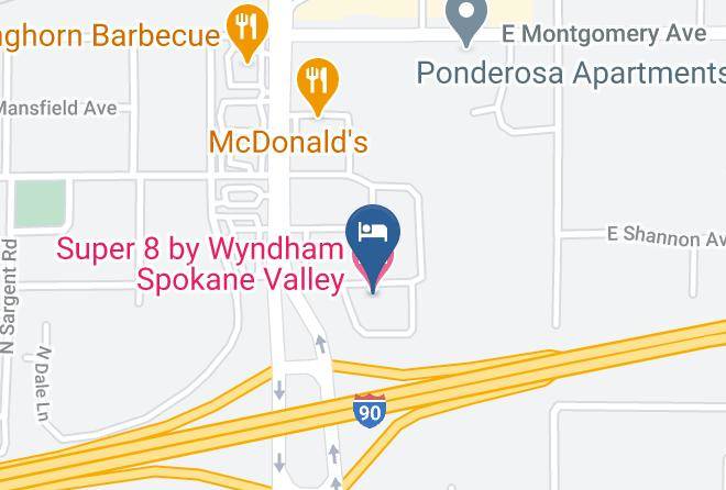 Spokane - Super 8 By Wyndham Spokane Valley Maps
