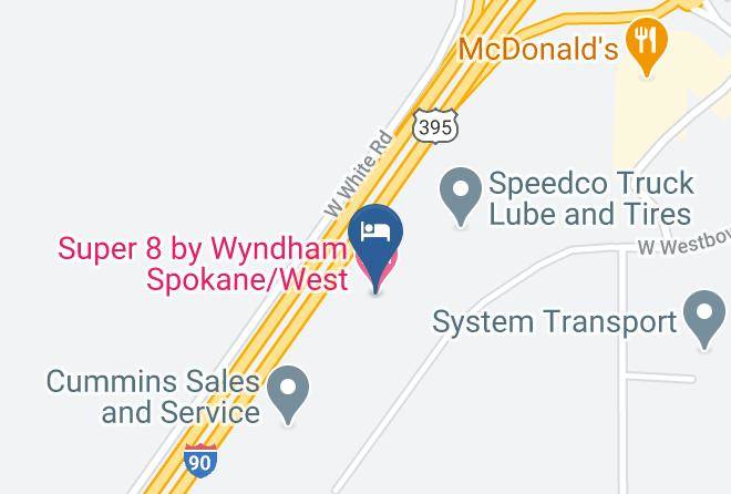 Spokane - Super 8 By Wyndham Spokane West Maps