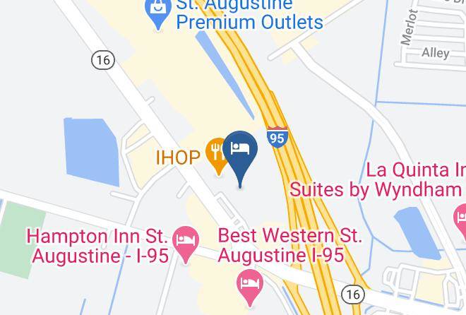 St Johns - Super 8 By Wyndham St Augustine Maps