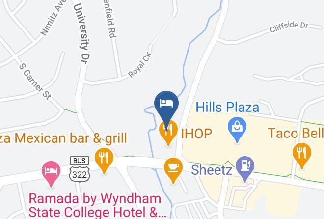 Centre - Super 8 By Wyndham State College Maps