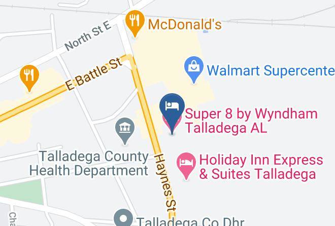 Talladega - Super 8 By Wyndham Talladega Al Maps