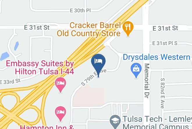 Tulsa - Days Inn By Wyndham Tulsa Central Maps