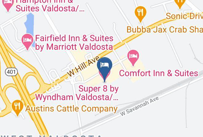 Lowndes - Super 8 By Wyndham Valdosta Conf Center Area Maps