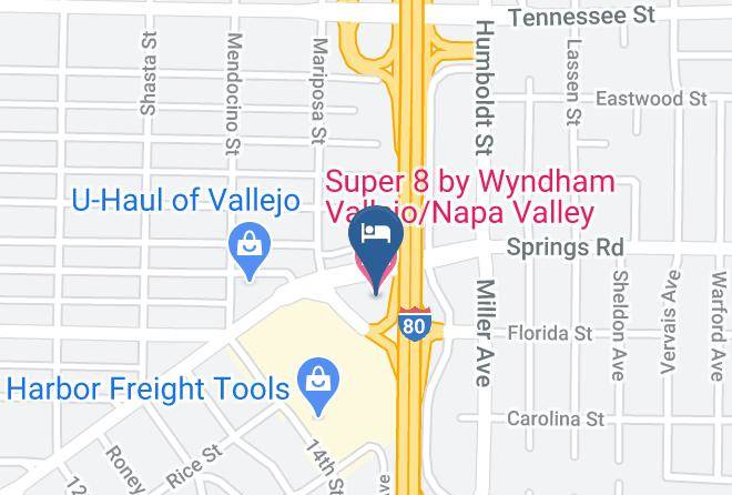 Solano - Super 8 By Wyndham Vallejo Napa Valley Maps