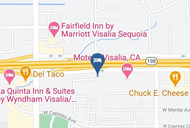 Tulare - Super 8 By Wyndham Visalia Maps