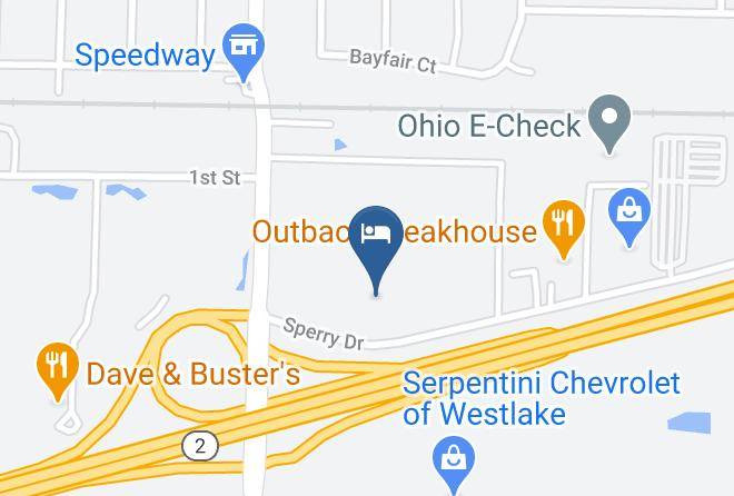 Super 8 By Wyndham Westlake Cleveland Map