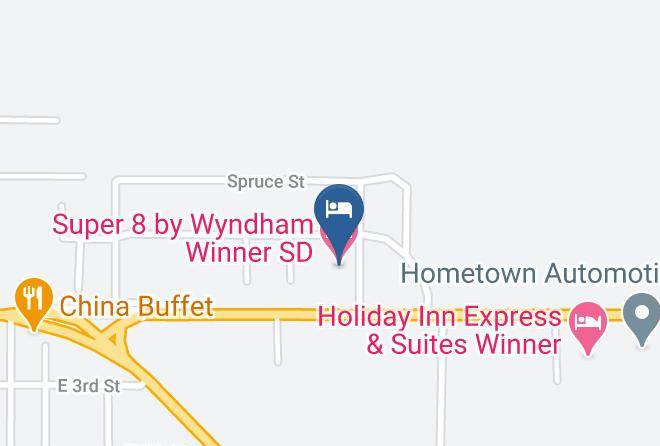Super 8 By Wyndham Winner Sd Map