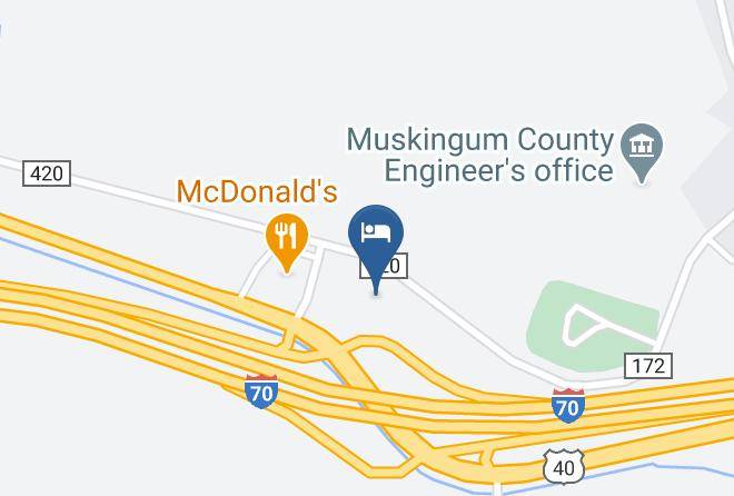 Muskingum - Super 8 By Wyndham Zanesville Maps