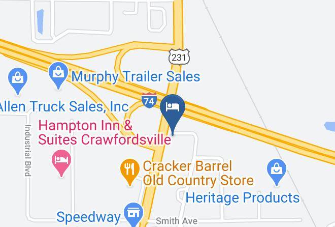 Montgomery - Super 8 Crawfordsville Maps