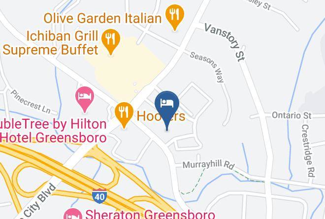 Guilford - Super 8 By Wyndham Greensboro Coliseum Conv Maps