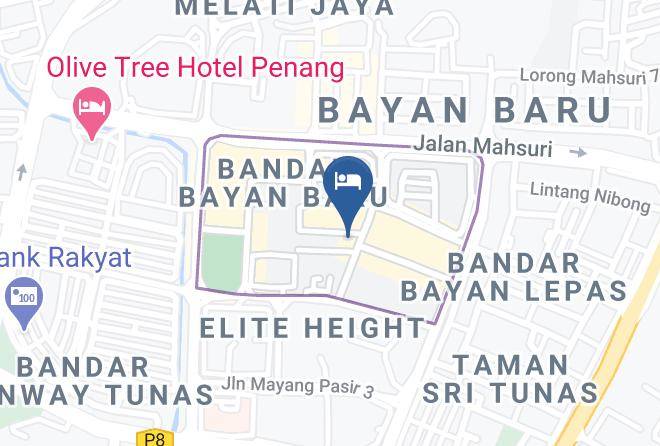 Super 8 Hotel Bayan Baru Map