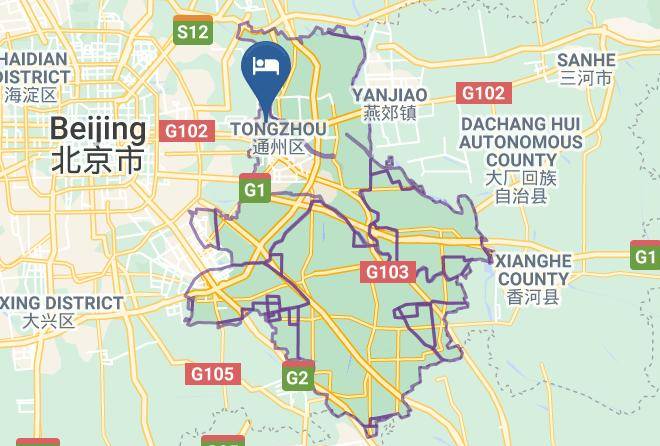 Tongzhou District - Super 8 Hotel Beijing Tongzhou Materials University Maps