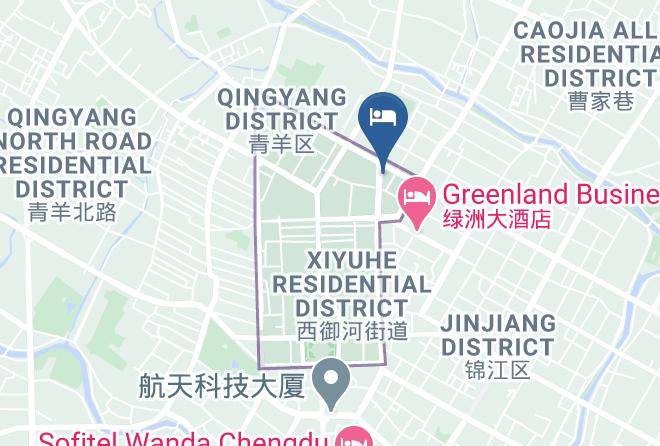 Chengdu - Super 8 Hotel Chengdu Haijiao City Maps