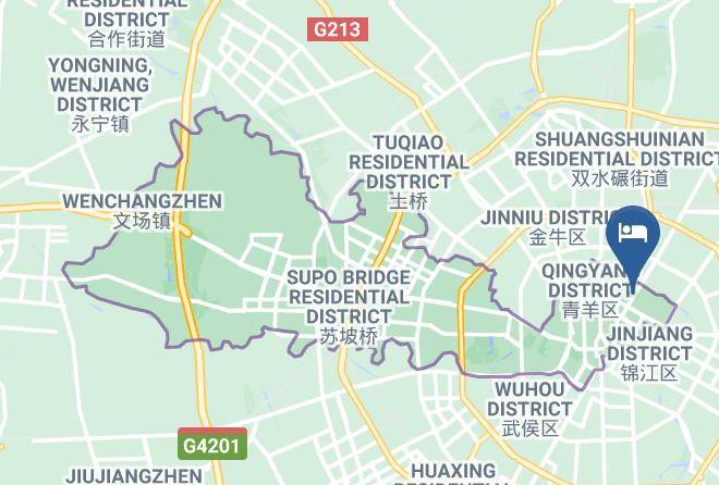 Chengdu - Super 8 Hotel Chengdu Chuxilu Wangfujing Maps
