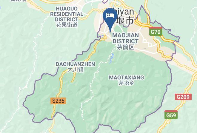 Shiyan - Super 8 Hotel Shiyan Railway Station Zhan Qian Guang Chang Maps
