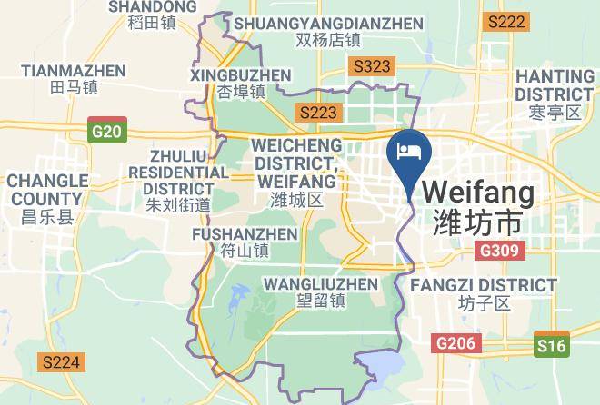 Weifang - Super 8 Hotel Weifang Sheng Li Lu Hong Ye Maps