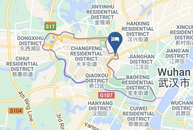 Wuhan - Super 8 Hotel Wuhan Hankou Fa Zhan Avenue Chang Pier Maps