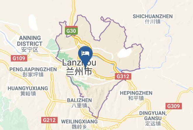Lanzhou - Super 8 Lanzhou Pan Xuan Lu Maps