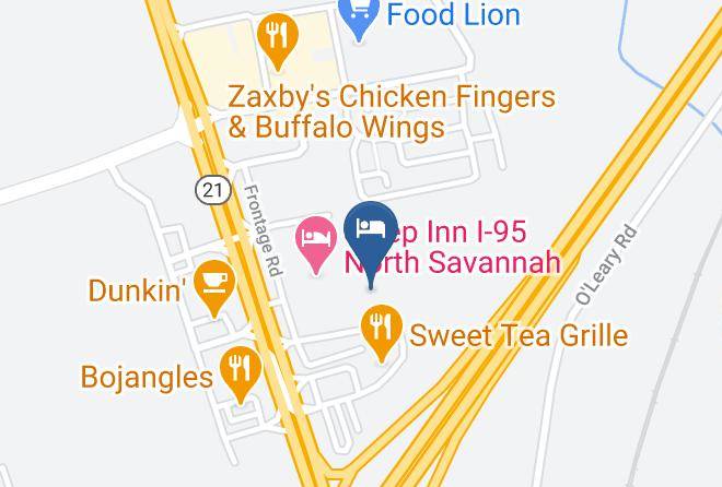 Chatham - Travelodge By Wyndham Port Wentworth Savannah Area Maps