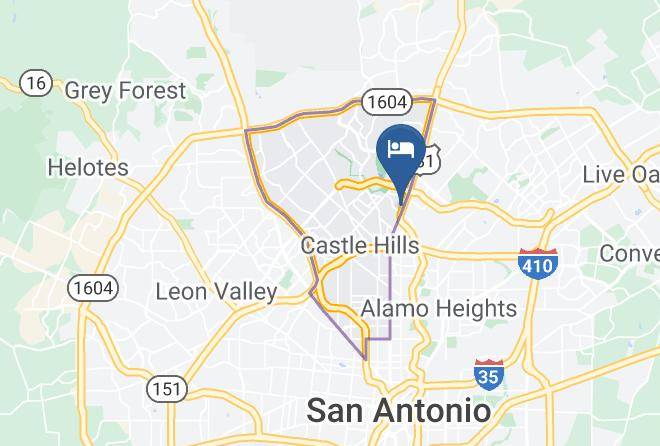 Bexar - Super 8 San Antonio Airport Maps