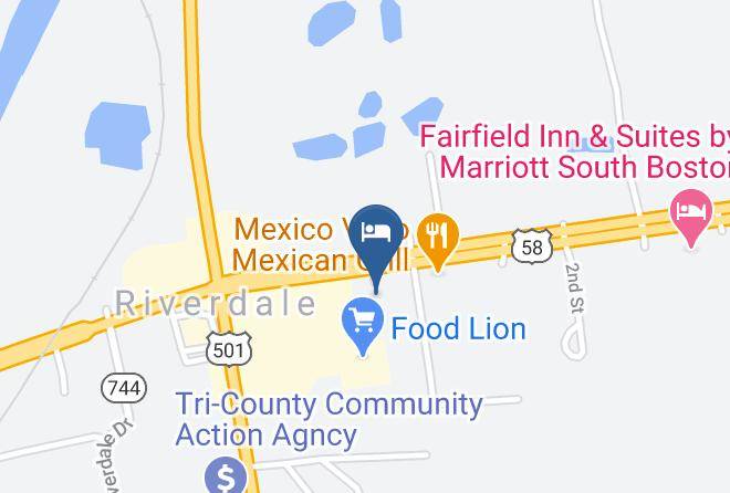 Halifax - Super 8 South Boston Va Maps