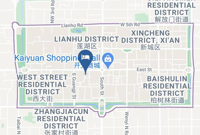 Xi An - Super 8 Xian Xidajie Maps