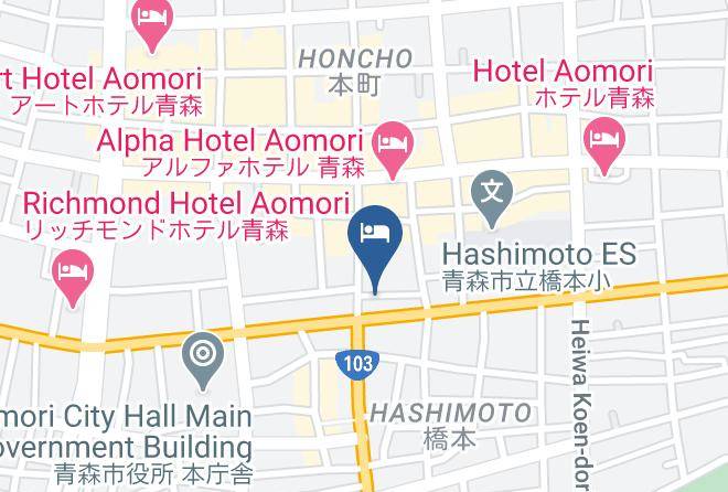 Aomori City - Super Hotel Aomori Maps
