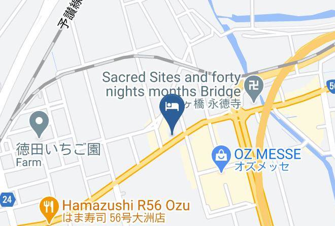 Ozu City - Super Hotel Ehime Ozu Inter Maps