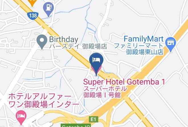 Gotemba City - Super Hotel Gotemba 1 Maps