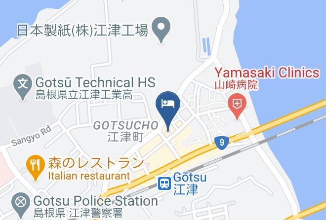 Gotsu City - Super Hotel Gotsu Ekimae Maps