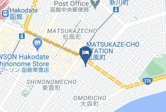 Hakodate City - Super Hotel Hakodate Maps