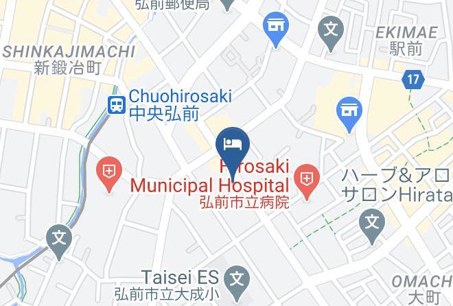 Hirosaki City - Super Hotel Hirosaki Maps