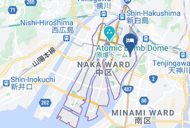 Super Hotel Hiroshima Map