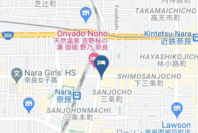 Nara City - Super Hotel Jr Nara Station Sanjo Street Maps