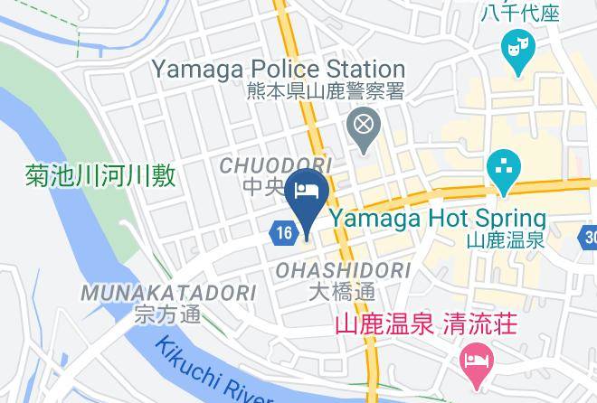 Yamaga City - Super Hotel Kumamoto Yamaga Maps