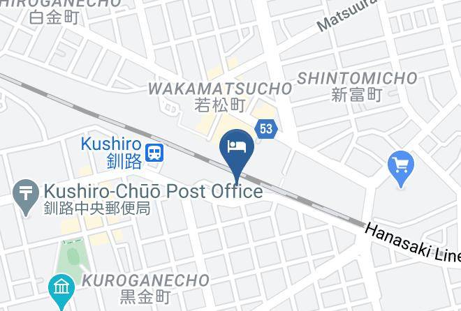 Kushiro City - Super Hotel Kushiro Ekimae Maps