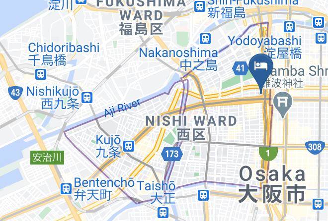 Osaka City Nishi Ward - Super Hotel Lohas Maps