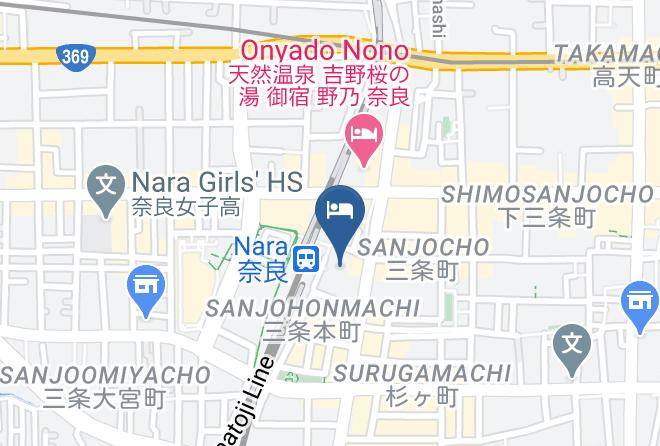 Nara City - Super Hotel Lohas Jr Nara Eki Maps