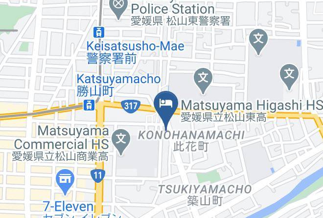Matsuyama City - Super Hotel Matsuyama Maps