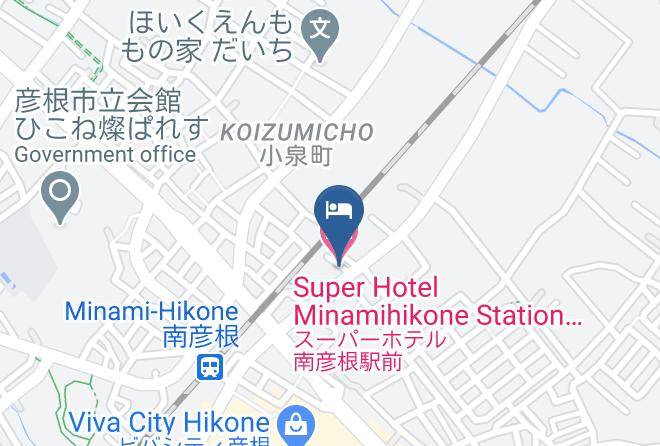 Hikone City - Super Hotel Minamihikone Station Front Maps