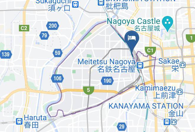 Nagoya City Nakamura Ward - Super Hotel Nagoya Ekimae Maps