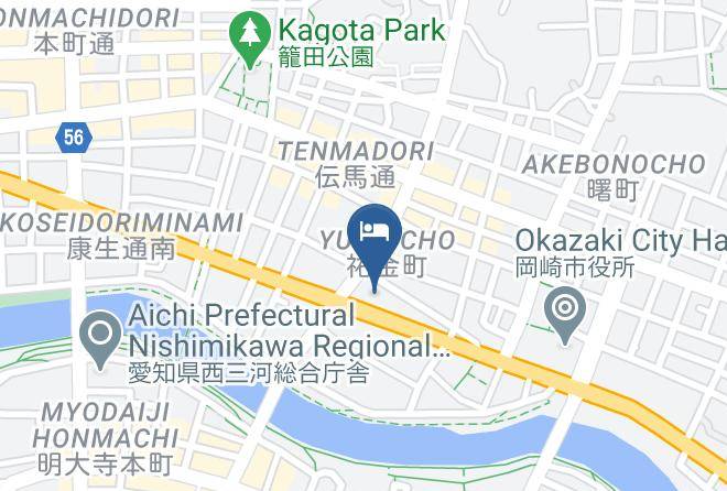Okazaki City - Super Hotel Okazaki Maps
