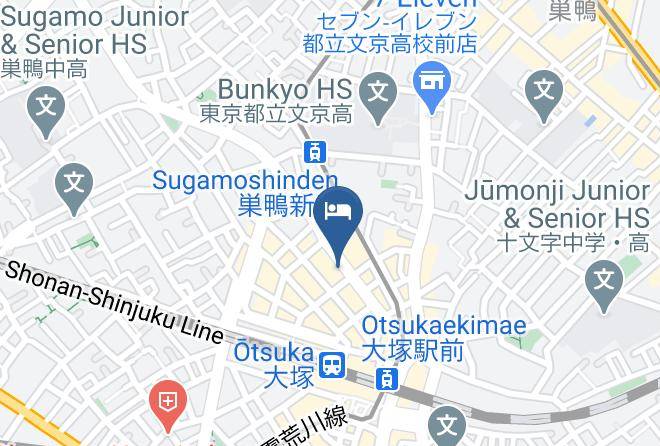 Toshima Ward - Super Hotel Otsuka Maps