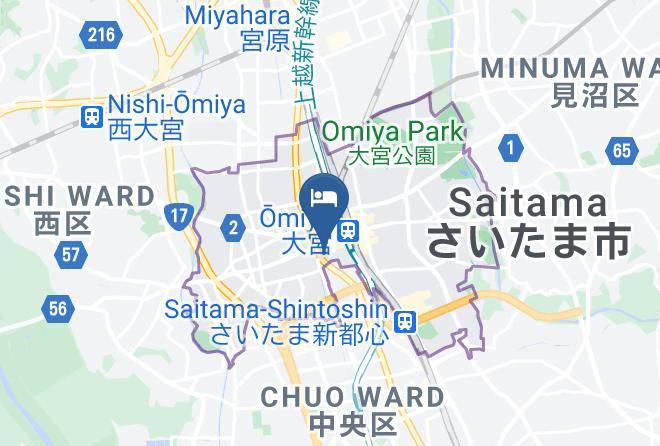 Saitama City Omiya Ward - Super Hotel Saitama Omiya Maps