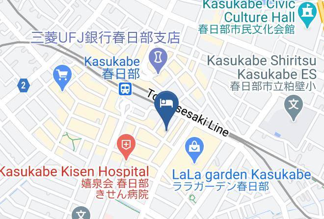 Kasukabe City - Super Hotel Saitama Omiya Maps